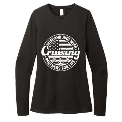 Cruising Husband And Wife Cruise Partners For Life Matching Womens CVC Long Sleeve Shirt