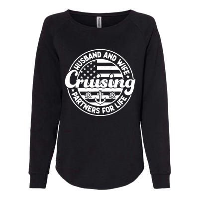 Cruising Husband And Wife Cruise Partners For Life Matching Womens California Wash Sweatshirt