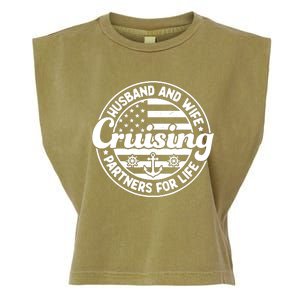 Cruising Husband And Wife Cruise Partners For Life Matching Garment-Dyed Women's Muscle Tee