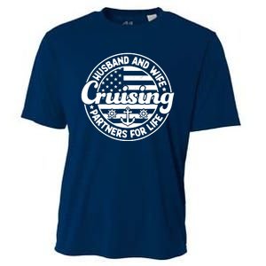 Cruising Husband And Wife Cruise Partners For Life Matching Cooling Performance Crew T-Shirt