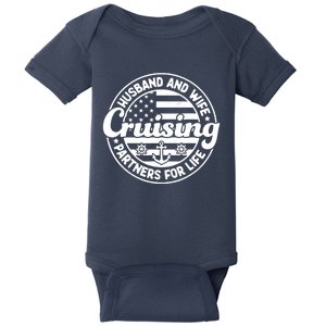 Cruising Husband And Wife Cruise Partners For Life Matching Baby Bodysuit