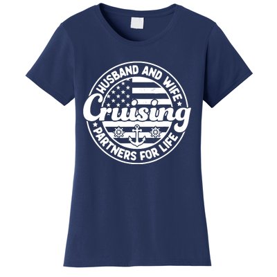 Cruising Husband And Wife Cruise Partners For Life Matching Women's T-Shirt