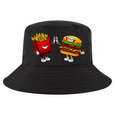 Cute Hamburger Art Women Hamburger French Fries Lovers Cool Comfort Performance Bucket Hat