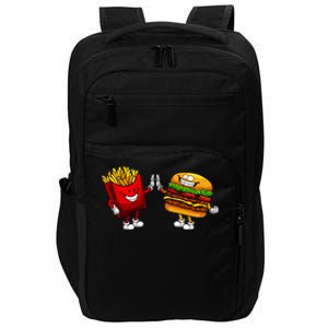 Cute Hamburger Art Women Hamburger French Fries Lovers Impact Tech Backpack