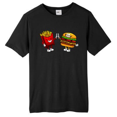 Cute Hamburger Art Women Hamburger French Fries Lovers Tall Fusion ChromaSoft Performance T-Shirt