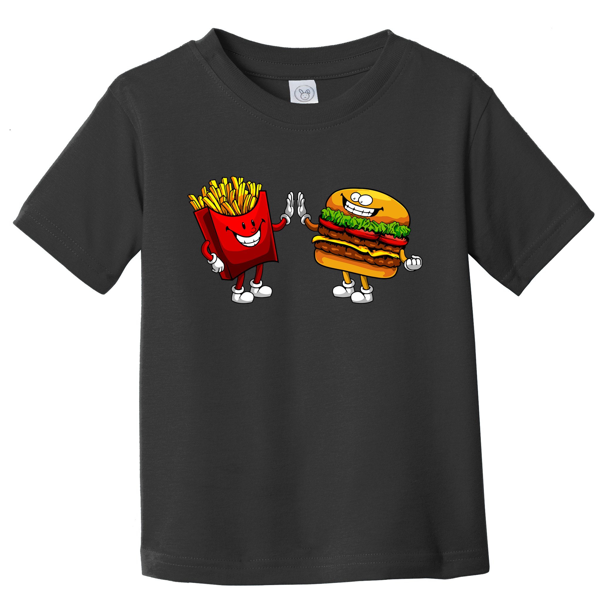 Cute Hamburger Art Women Hamburger French Fries Lovers Toddler T-Shirt