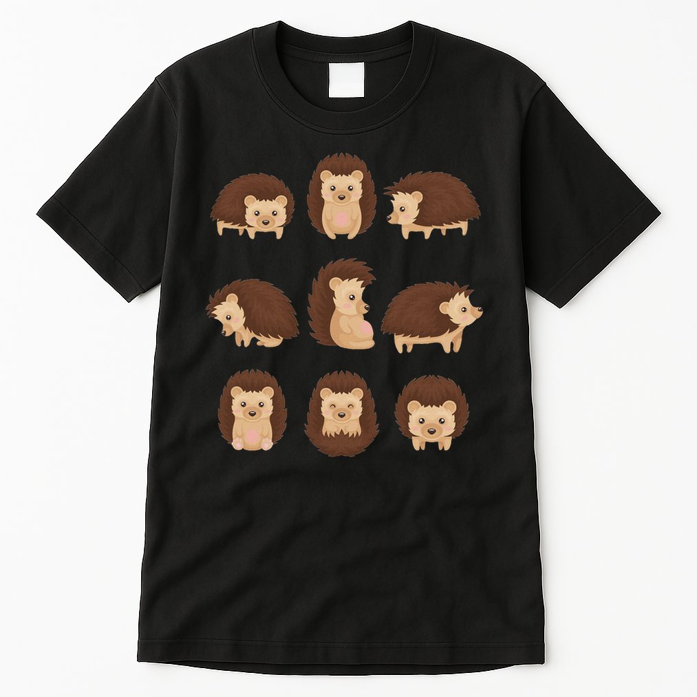 Cute Hedgehog Animal Forest Nature Hedgehog Tall T-Shirt