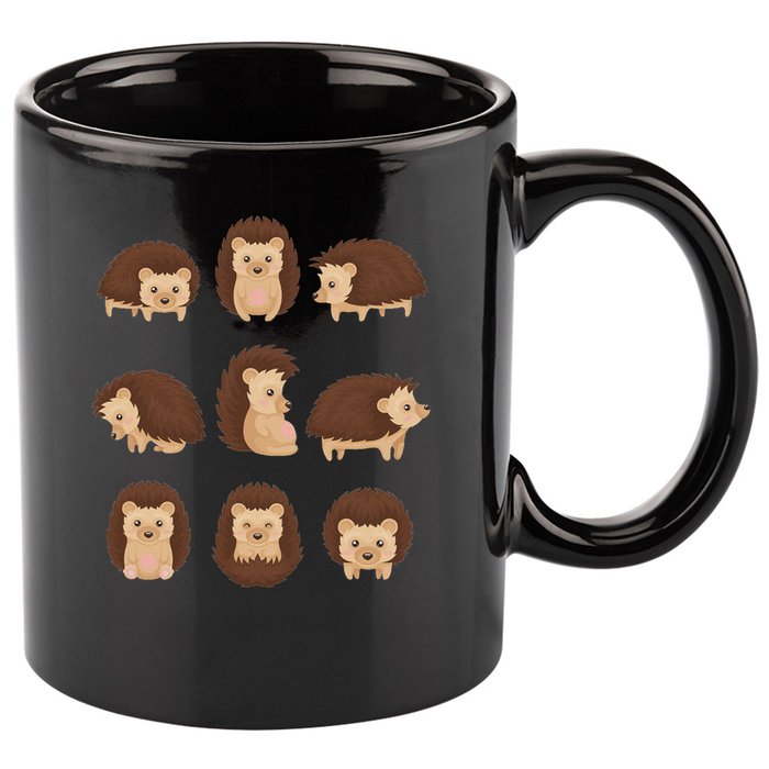 Cute Hedgehog Animal Forest Nature Hedgehog 11oz C Handle Ceramic Mug