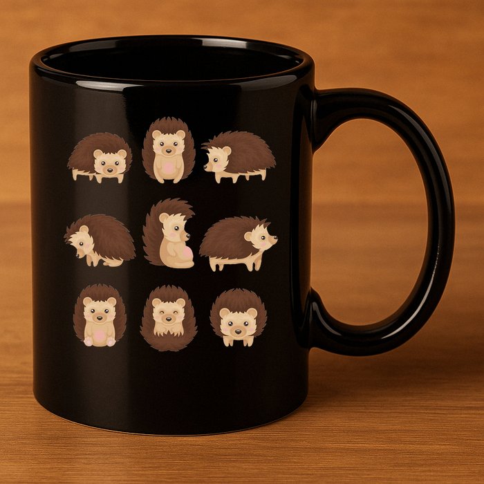 Cute Hedgehog Animal Forest Nature Hedgehog 11oz C Handle Ceramic Mug