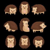 Cute Hedgehog Animal Forest Nature Hedgehog 16 in Basic Backpack