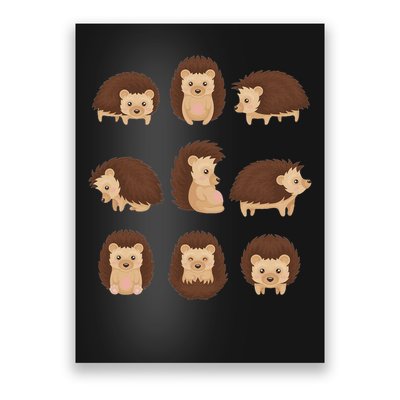 Cute Hedgehog Animal Forest Nature Hedgehog Poster