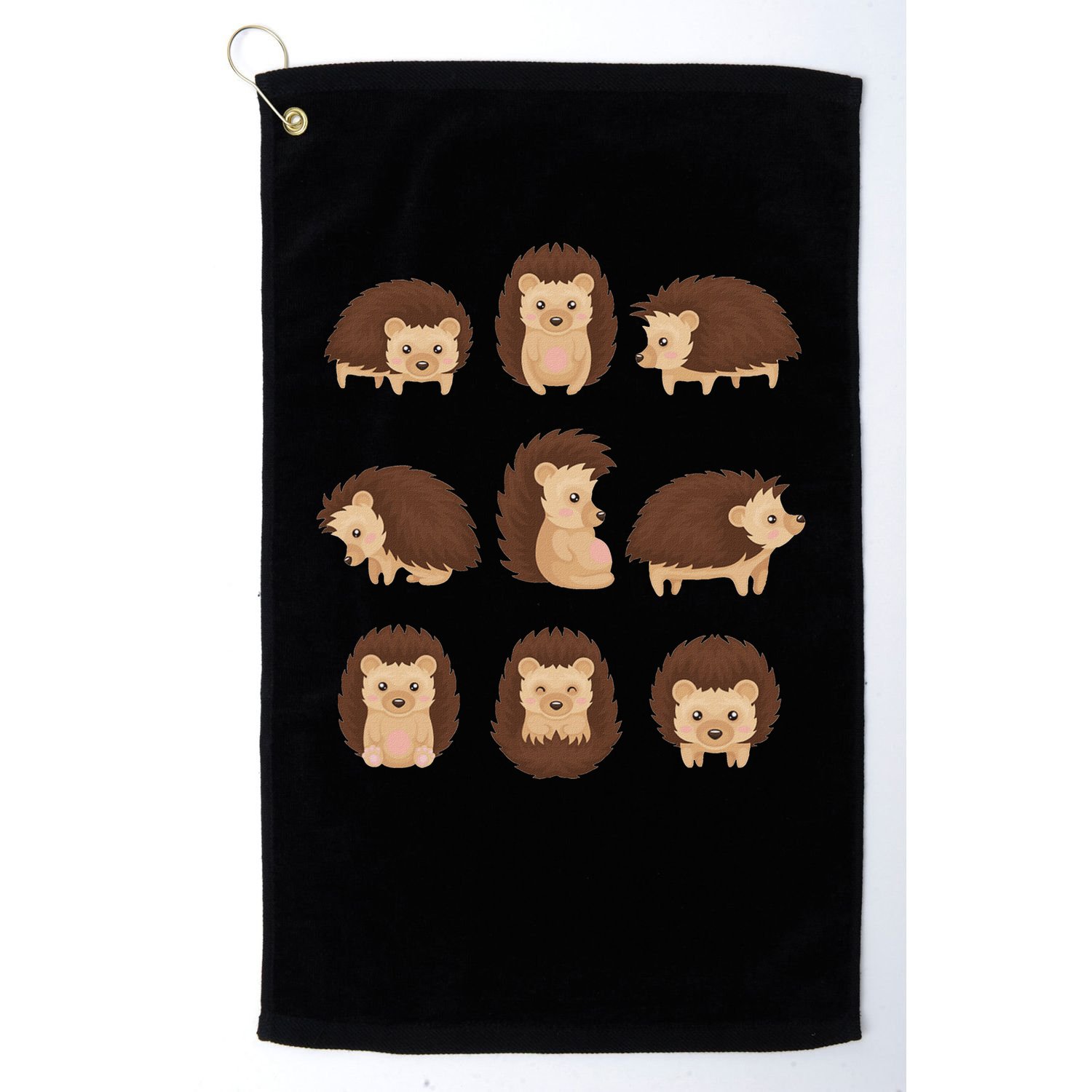 Cute Hedgehog Animal Forest Nature Hedgehog Golf Towel