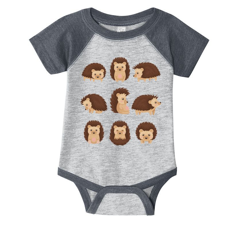 Cute Hedgehog Animal Forest Nature Hedgehog Infant Baby Jersey Bodysuit