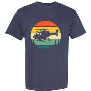 Cute Helicopter Art For Men Women Aviator Helicopter Pilot Garment-Dyed Heavyweight T-Shirt