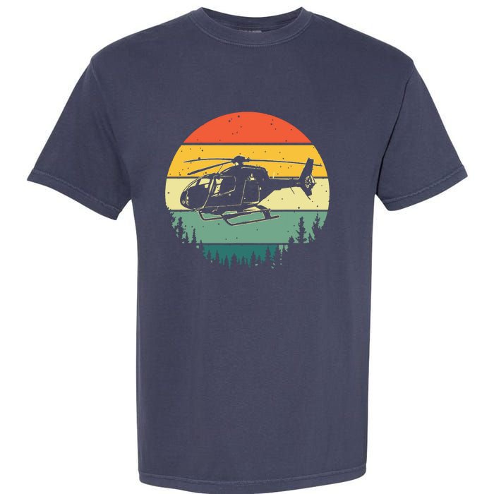 Cute Helicopter Art For Men Women Aviator Helicopter Pilot Garment-Dyed Heavyweight T-Shirt