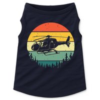Cute Helicopter Art For Men Women Aviator Helicopter Pilot Doggie Tank