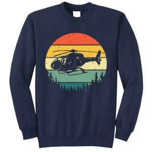 Cute Helicopter Art For Men Women Aviator Helicopter Pilot Sweatshirt