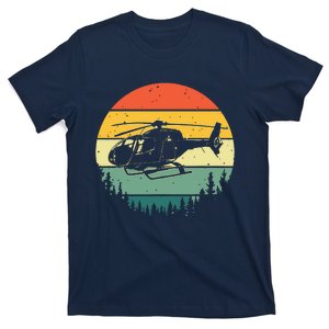 Cute Helicopter Art For Men Women Aviator Helicopter Pilot T-Shirt