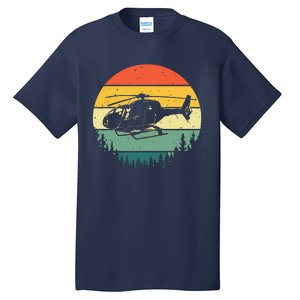 Cute Helicopter Art For Men Women Aviator Helicopter Pilot Tall T-Shirt