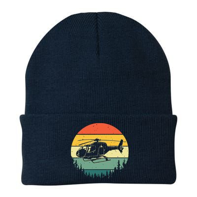 Cute Helicopter Art For Men Women Aviator Helicopter Pilot Beanie