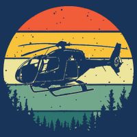 Cute Helicopter Art For Men Women Aviator Helicopter Pilot Drawstring Bag