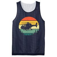 Cute Helicopter Art For Men Women Aviator Helicopter Pilot Mesh Reversible Basketball Jersey Tank