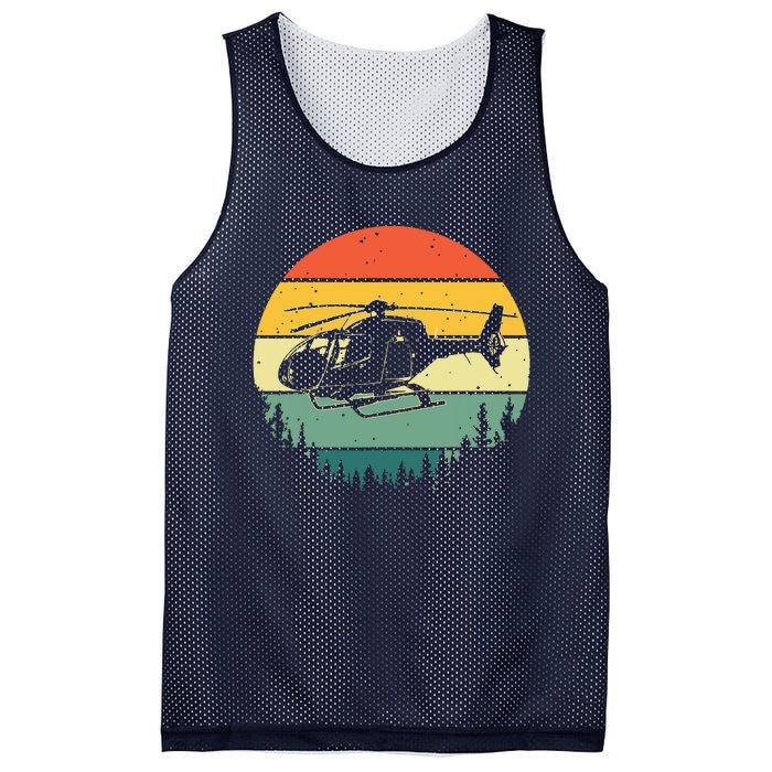 Cute Helicopter Art For Men Women Aviator Helicopter Pilot Mesh Reversible Basketball Jersey Tank