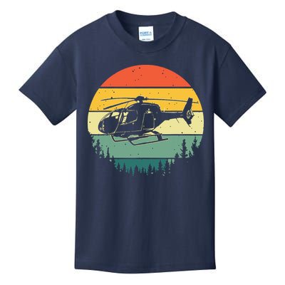 Cute Helicopter Art For Men Women Aviator Helicopter Pilot Kids T-Shirt