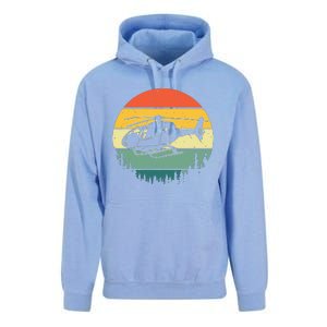 Cute Helicopter Art For Men Women Aviator Helicopter Pilot Unisex Surf Hoodie