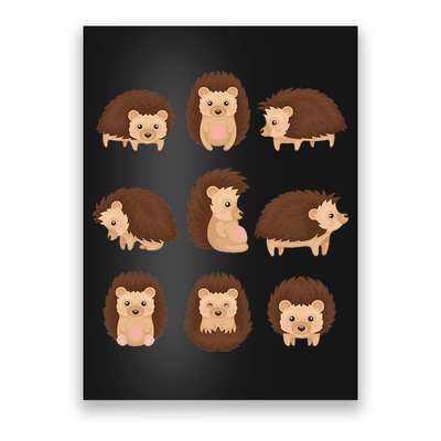 Cute Hedgehog Animal Forest Nature Hedgehog Poster