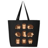Cute Hedgehog Animal Forest Nature Hedgehog 25L Jumbo Tote
