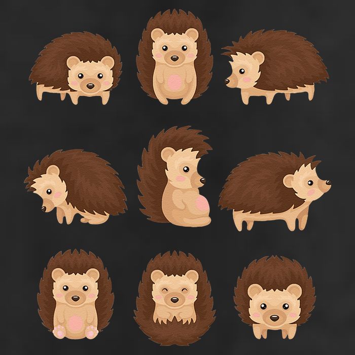 Cute Hedgehog Animal Forest Nature Hedgehog 25L Jumbo Tote