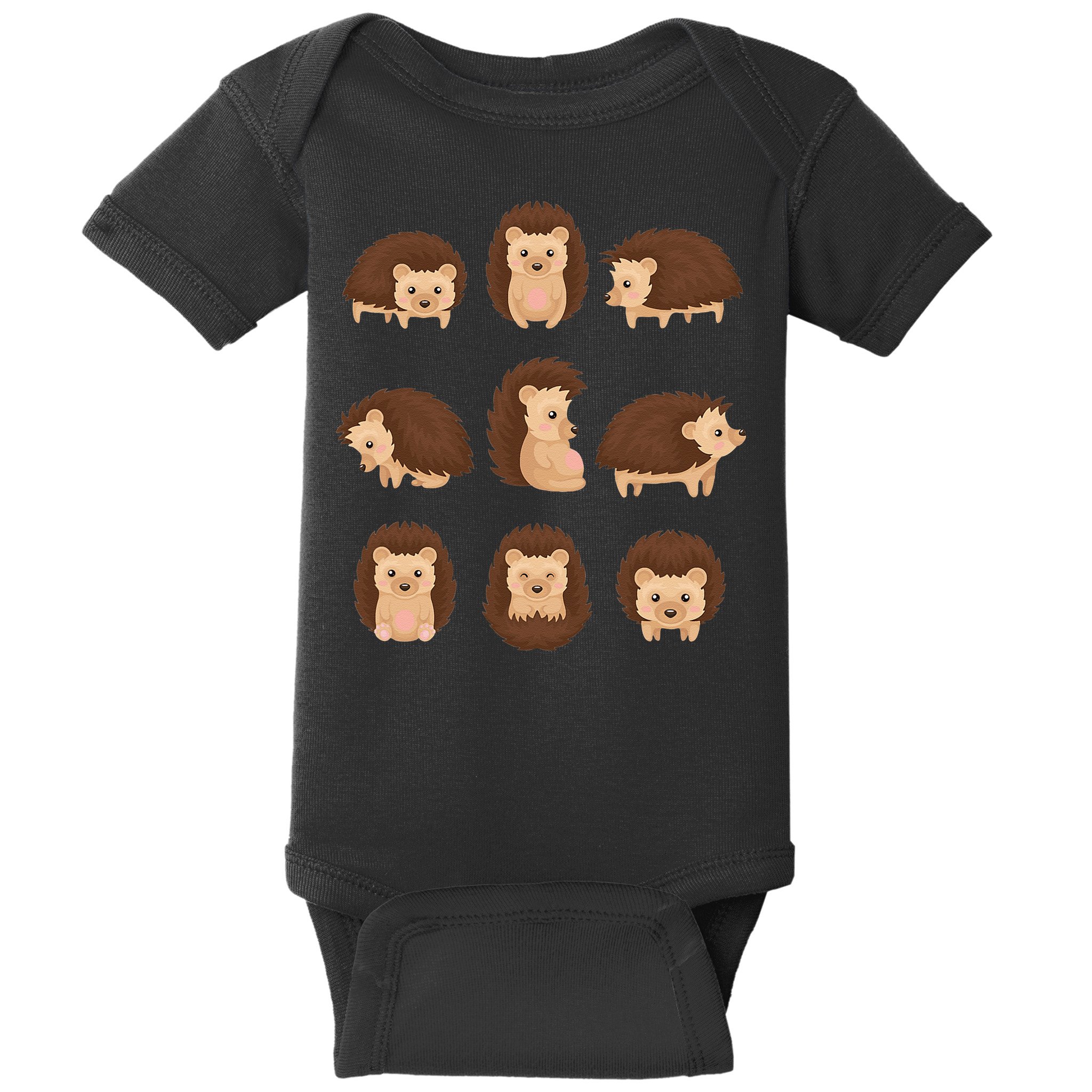 Cute Hedgehog Animal Forest Nature Hedgehog Baby Bodysuit