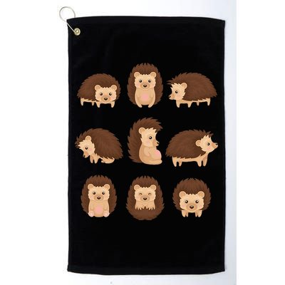 Cute Hedgehog Animal Forest Nature Hedgehog Golf Towel
