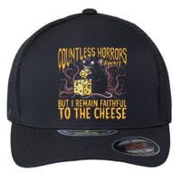 Countless Horrors Await But I Remain Faithful To The Cheese Flexfit Unipanel Trucker Cap