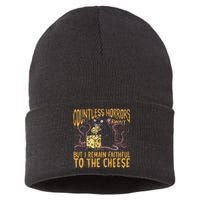 Countless Horrors Await But I Remain Faithful To The Cheese Sustainable Knit Beanie