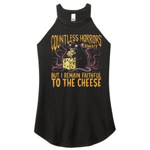 Countless Horrors Await But I Remain Faithful To The Cheese Women's Perfect Tri Rocker Tank