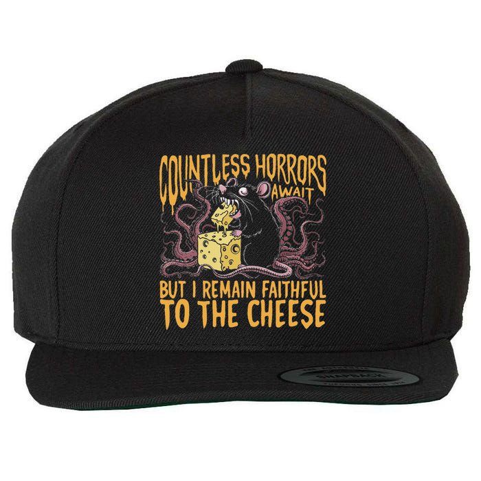 Countless Horrors Await But I Remain Faithful To The Cheese Wool Snapback Cap