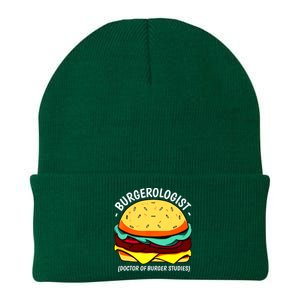 Cool Hamburger Art Minimalist Burger Cheeseburger Knit Cap Winter Beanie