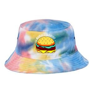 Cool Hamburger Art Minimalist Burger Cheeseburger Tie Dye Newport Bucket Hat