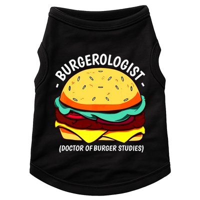 Cool Hamburger Art Minimalist Burger Cheeseburger Doggie Tank