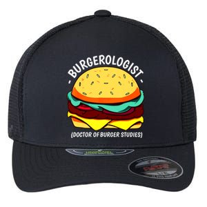 Cool Hamburger Art Minimalist Burger Cheeseburger Flexfit Unipanel Trucker Cap