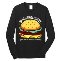 Cool Hamburger Art Minimalist Burger Cheeseburger Long Sleeve Shirt