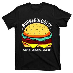 Cool Hamburger Art Minimalist Burger Cheeseburger T-Shirt