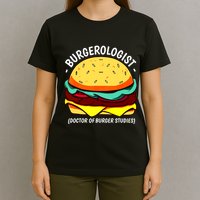 Cool Hamburger Art Minimalist Burger Cheeseburger T-Shirt