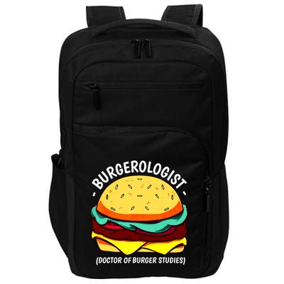 Cool Hamburger Art Minimalist Burger Cheeseburger Impact Tech Backpack