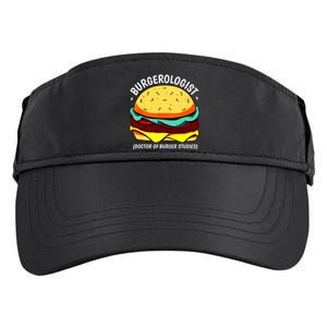 Cool Hamburger Art Minimalist Burger Cheeseburger Adult Drive Performance Visor