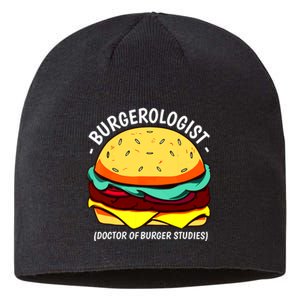 Cool Hamburger Art Minimalist Burger Cheeseburger Sustainable Beanie