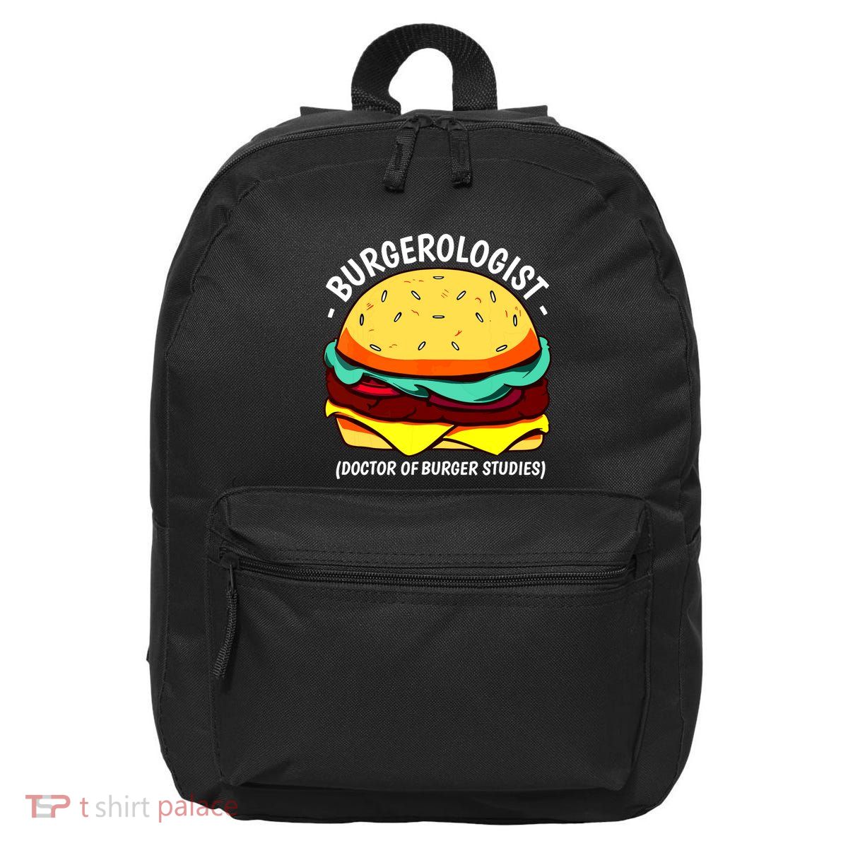 Cool Hamburger Art Minimalist Burger Cheeseburger 16 in Basic Backpack