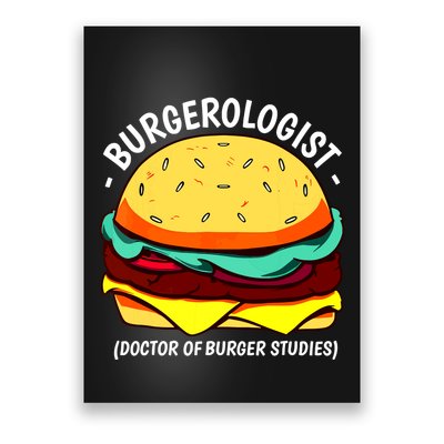 Cool Hamburger Art Minimalist Burger Cheeseburger Poster
